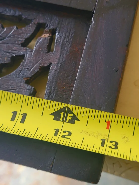 Pier 1 Imports Jodhpur Hand Carved Wood Wall Mirror Rustic Boho India - Picture 6 of 9